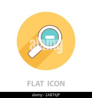 Zoom out, web line icon. Vector design Stock Vector