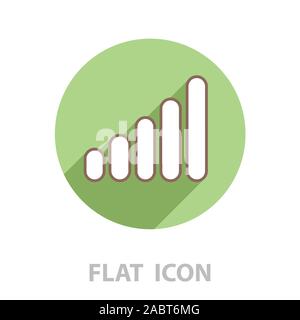 graph line icon. vector illustration Stock Vector