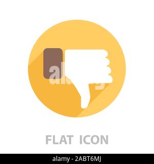 Vector hand with thumb down icon. vector illustration Stock Vector