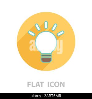 lightbulb line icon. vector design Stock Vector