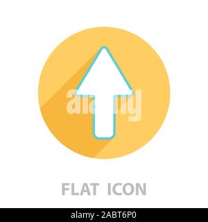 arrow up line icon isolated Stock Vector
