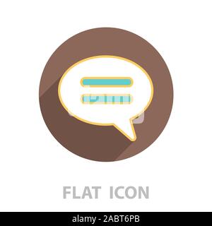comment line icon. vector illustration Stock Vector