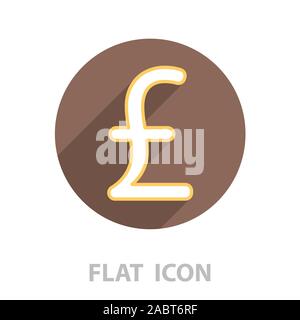 sterling sign. vector illustration Stock Vector
