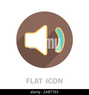volume low sign. line icon Stock Vector