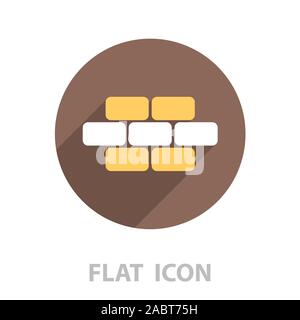 bricks (brickwork, masonry), icon Stock Vector