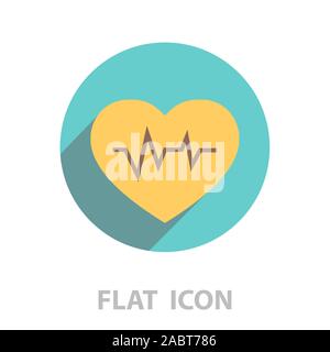 heartbeat vector icon. Stock Vector