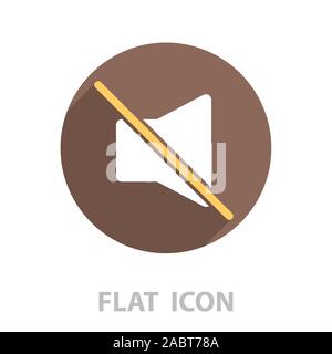 Mute sound icon. vector illustration Stock Vector