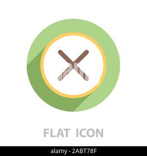 Delete sign, icon. Remove button. Vector Stock Vector