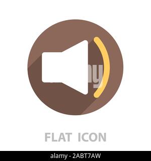 volume low sign, vector design for website Stock Vector
