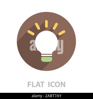 light sign ideas, web icon. vector design Stock Vector