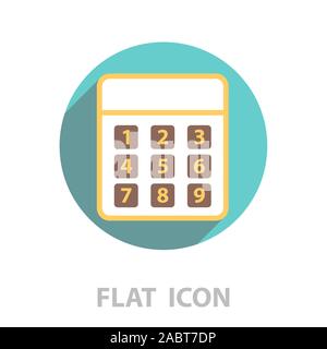 vector calculator icon. vector illustration Stock Vector