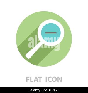 Zoom out, web icon. Vector design Stock Vector