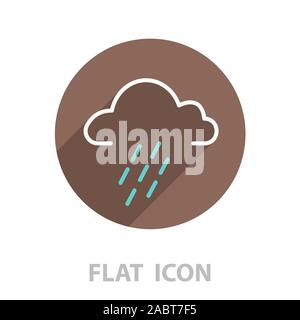 cloud rain icon. vector illustration Stock Vector
