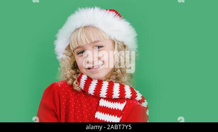 Cute Little Elf Santa Claus Gifts Red Background Stock Photo by ©serezniy  519078730