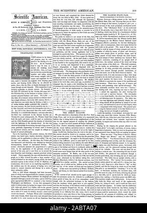 At No. 37 Park.row (Park Building) New York., scientific american, 1859-09-24 Stock Photo