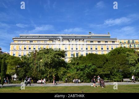 Hotel Aston La Scala, Promenade du Paillon in Nice, France Stock Photo