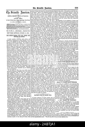 At No. 37 Park Row (Park Building). New York., scientific american, 1862-10-11 Stock Photo