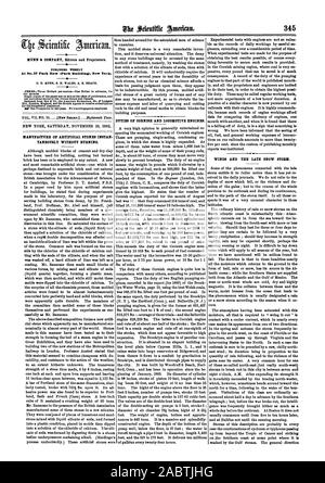 At No.37 Park Row (Park Building). New York., scientific american, 1862-11-29 Stock Photo