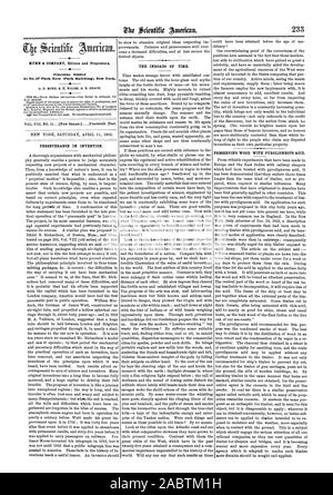 At No.37 Park Row (Park Building). New York., scientific american, 1863-04-11 Stock Photo