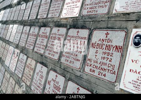 Nha Trang cathedral. Ex-voto.  Nha Trang. Vietnam. Stock Photo