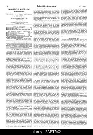 SCIENTIFIC AMERICAN ESTABLISHED 1845 Published Weekly at No. 361 Broadway. New York, -1909-07-03 Stock Photo