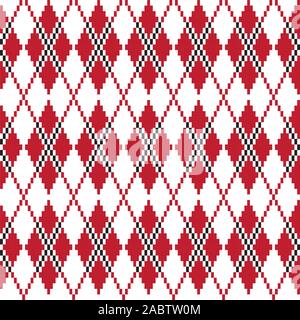 Seamless argyle pattern. Diamond shapes background. Vector illustration ...