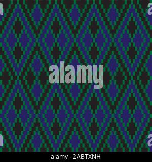 Classic Argyle Seamless Pattern - This is a classic argyle, diamond shape pattern suitable for website resources, graphics, print designs, textile Stock Vector
