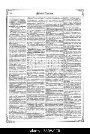 Issued from the United States Patent OMee, scientific american, 1859-05-21 Stock Photo