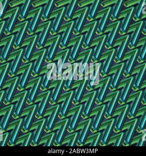 Colorful green zigzag abstract background, vector illustration Stock Vector