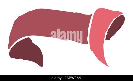 A banner on which you can write a message, a call. Stock Vector