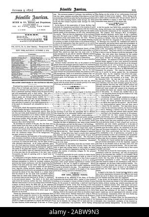 MUNN & CO. Editors and Proprietors. NO  37 PARK ROW NEW YORK, scientific american, 1872-10-05 Stock Photo