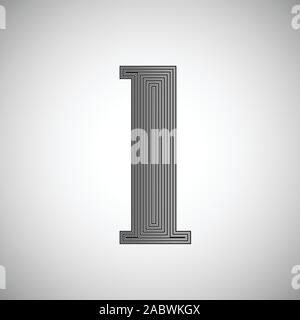 Ink saver character - less ink while printing, vector Stock Vector