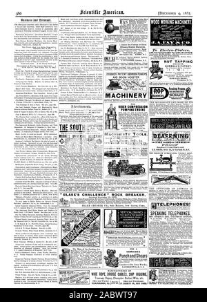 MOORE'S UNIVERSAL ASSISTANT CORRUGATED AND CRIMPED IRON To Electro-Plaiers. PROOF STEMWINDING MACHINISTS' TOOLS. RIDER COMPRESSION PUMPING ENGINE CA MMEYE it dr SAYER ONLY $3 DOBBIES PATENT DERRICK POWERS AND BOOM HOISTER BUFFALO N.Y. ACHINERY TELEPHONES! SPEAKING TELEPHONES. Van Duzen's Pat. Loose Pulley Oiler Dynamo Eleotro Machines 'BLAKE'S CHALLENCE ' ROCK BREAKER. NLYPERFECT OEWINGVACH I N E. EST FOR A COMBINED Punch and Shears LAMBERTVILLE N. J. SYRACUSE.Nr: MANUFACTURERS OF WIRE ROPE BRIDGE CABLES SHIP RIGGING Tramway Ropes Champion Barbed Wire etc WOOD WORKING MACHINERY. TENOVNGGARNG Stock Photo