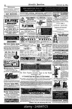 Volney Mathison Inventions Steam engine with dynamo machine Stock Photo - Alamy