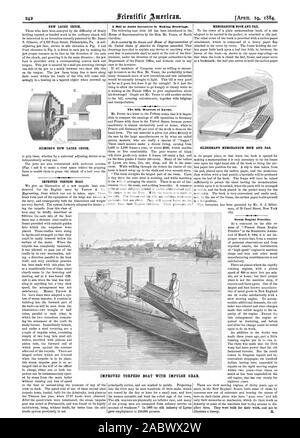 NEW LATHE CHUM GILMORE'S NEW LATHE CHUCK. IMPROVED TORPEDO BOAT. A Bill to Assist Inventors in Making Drawings. The Silk Weavers of Lyons. MEMORANDUM BOOK AND PAD. Steam Engine Practice. illustrate a theory. H. IMPROVED TORPEDO BOAT WITH IMPULSE GEAR., scientific american, 1884-04-19
