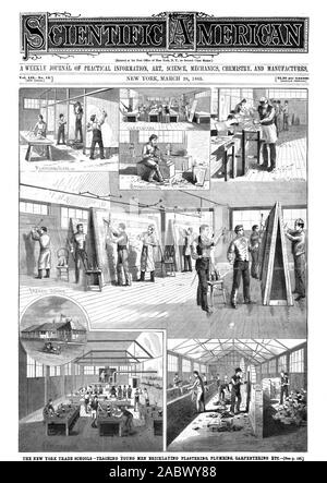 Entered at the Post Office of New York N. Y. as Second Class Matter., scientific american, 1885-03-28 Stock Photo