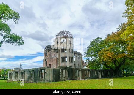 View of the Atomic Bomb Dome, in Hiroshima, Japan Stock Photo