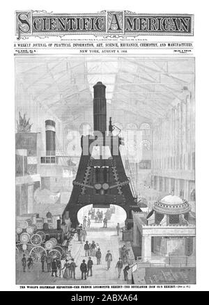 A WEEKLY JOURNAL OF PRACTICAL INFORMATION ART SCIENCE MECHANICS CHEMISTRY AND MANUFACTURES., scientific american, 1893-08-05 Stock Photo