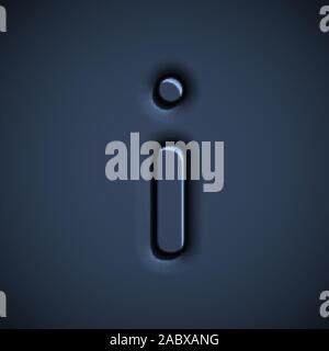 Pressed font character, vector illustration Stock Vector