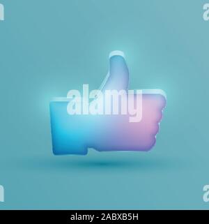 Neon like symbol, vector Stock Vector