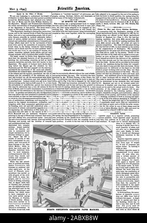 Egypt in the Time of Moses. AN IMPROVED CAR COUPLING. DUNLAP'S CAR COUPLING. Prizes for Hay and Clover Making Mach1nes4 CIGARETTE PAPER BUROTS CONTINUOUS CIGARETTE PAPER MACHINE., scientific american, 1894-05-05 Stock Photo