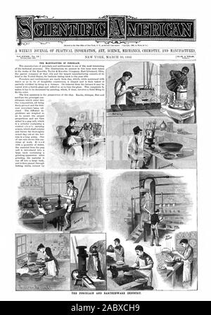 Vol. LXXII No. 13.1 ESTABLISHED 1845. WEEKLY. THE MANUFACTURE OF PORCELAIN. i 01!Ilhi j 1 1 THE PORCELAIN AND EARTHENWARE INDUSTRY., scientific american, 1895-03-30 Stock Photo