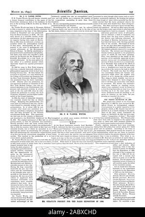 DR. P. H. VANDER WEYDE. DR. P. H. VANDER WEYDE. Waves.  4  THE FRENCH EXPOSITION OF 1900. MR. GIRA ULT'S PROJECT FOR THE PARIS EXPOSITION OF 1900., scientific american, 1895-03-30 Stock Photo