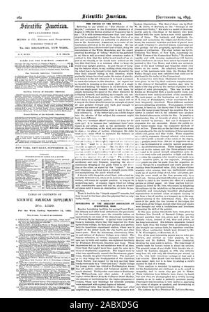 Building Edition of Scientific American. Export Edition of the Scientific American SCIENTIFIC AMERICAN SUPPLEMENT which resulted in the present war1 illustration I6423 PROCEEDINGS OF THE AMERICAN ASSOCIATION AT SPRINGFIELD MASS., 95-09-14 Stock Photo