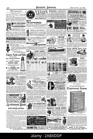 Towers Tanks and Tubs PATENT SECTIONAL ALL IRON TOWERS PLAIN ALL WOOD TOWERS. ELEVATED TANKS Louisiana Red Cypress Tanks W. E. CALDWELL CO. ARMSTRONG'S  PIPE THREADING BUY TELEPHONES HELL CENTRAL! Are You Scribbling Yet? Americanp -.uTypewriter VAPOR LAUNCH. Marine Vapor Engine Co. Jersey City N. J. TO BUSINESS MEN 361 Broadway New York. GRAFTON STONE COMPANY rk MINI 650 ELSTON AVE CHICAG GASOLINE ENGINES. GLOBE GAS ENGINE CO. FARIES TUBE CLEANER SELF-EXPANDINGSCRAPER. NOTHING LIKE IT NEVER GETS STUCK. BUY THEM OF YOUR DEALER OR OF US. FAR1ES M'F'G CO. ROTH BROS. & CO. Chicag III. U.S.A Stock Photo