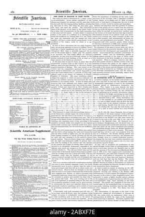 Building Edition of Scientific American. Export Edition of the Scientitic American (Established 1S7S) Scientific American Supplement .- 06. For the Week Ending March 13 1897. GOOD ROADS IN RELATION TO FARM VALUES. AN INTERESTING POINT IN LOCOMOTIVE HISTORY. TABLE OF CONTENTS OF, 97-03-13 Stock Photo