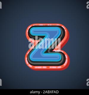 Comic font character, vector Stock Vector