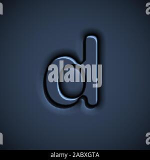 Pressed font character, vector illustration Stock Vector