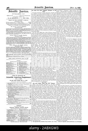 ESTABLISHED 1845 Export Edition of the Scientific American (Established 18781 Scientific American Supplement CONTENTS SCIENTIFIC AMERICAN BUILDING EDITION. THE NEED FOR MORE ARMORED CRUISERS IN OUR NAVY. THE CAPE VERDE FLEET AND THE ' OREGON., 1898-05-14 Stock Photo