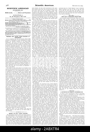 SCIENTIFIC AMERICAN No. 361 Broadway New York PROPOSED NEW PATENT OFFICE BUILDING AT WASHINGTON. A CONVENTION ON MOSQUITO EXTERMINATION., 1903-12-26 Stock Photo